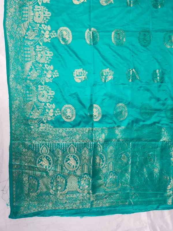 Turquoise_Woven_Traditional_Saree_for_Women