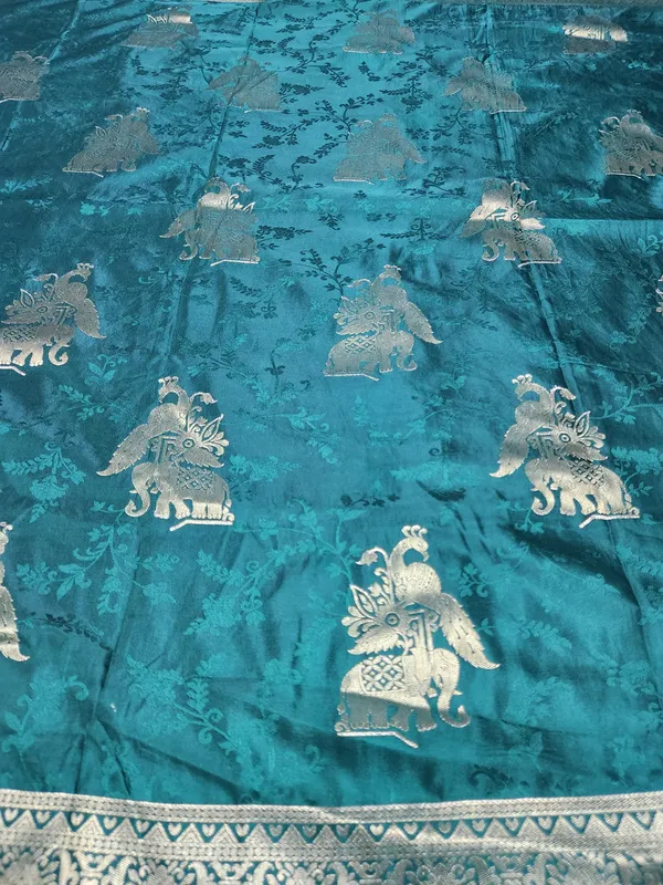 Teal_Silk_Traditional_Saree_for_Women