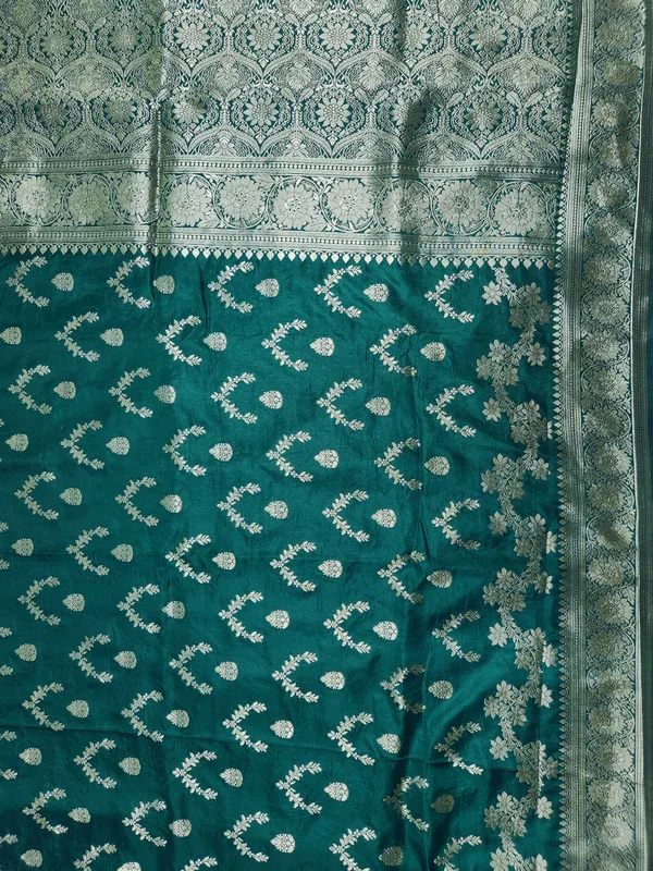 Teal_Silk_Saree_for_Women