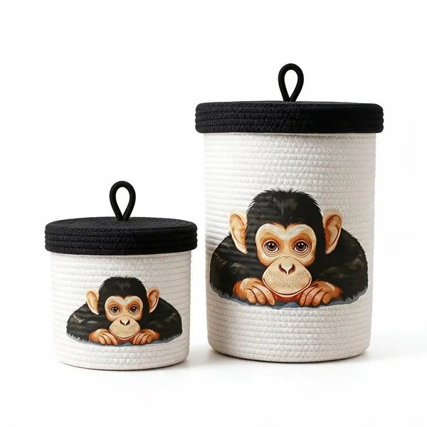 Woven_Rope_Monkey_Print_Storage_Basket_Set