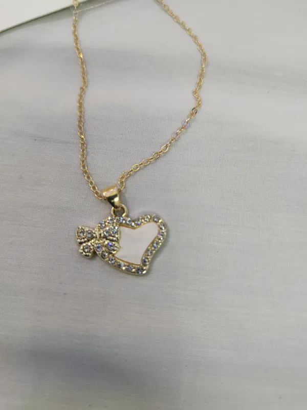 Gold_Stainless_Steel_Anti_Tarnish_Rhinestone_Heart_Pendant_Necklace_For_Women_Pack_Of_2