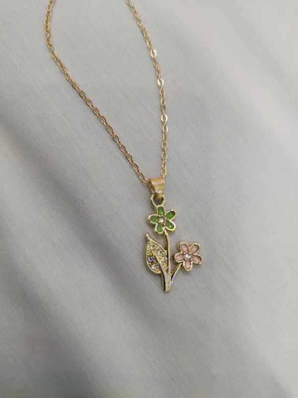 Gold_Stainless_Steel_Anti_Tarnish_Floral_Pendant_Necklace_For_Women_Pack_Of_2