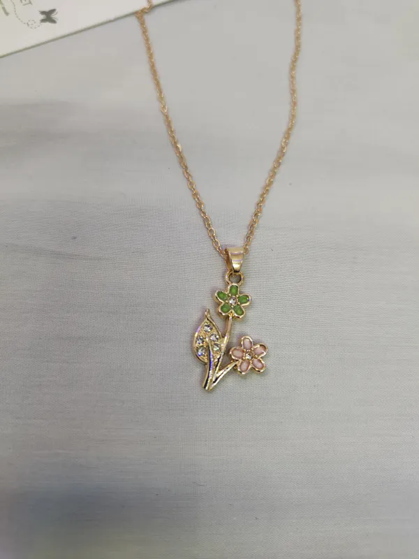 Gold_Stainless_Steel_Anti_Tarnish_Floral_Pendant_Necklace_For_Women_Pack_Of_2