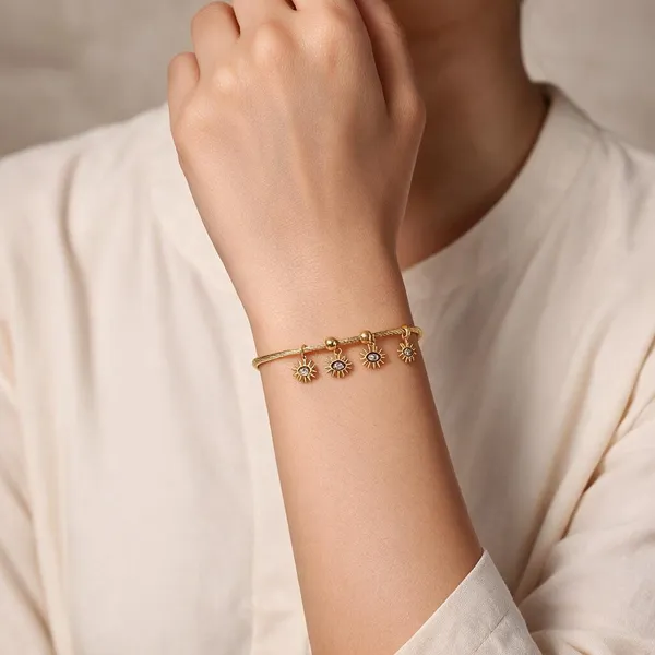 Gold_Stainless_Steel_Anti_Tarnish_Eye_Charm_Bracelet_For_Women