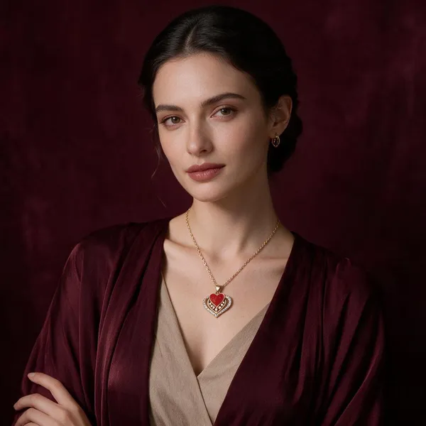Gold_Stainless_Steel_Anti_Tarnish_Heart_Pendant_Necklace_For_Women_Pack_Of_2