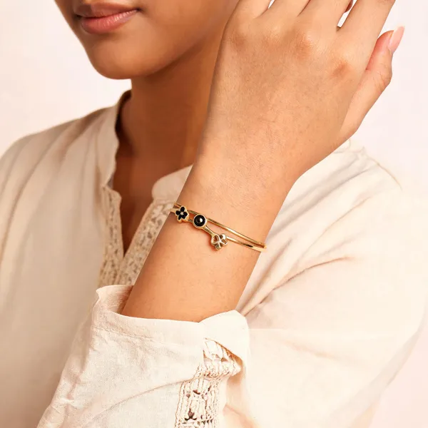 Gold_Stainless_Steel_Anti_Tarnish_Open_Cuff_Charm_Bracelet_For_Women