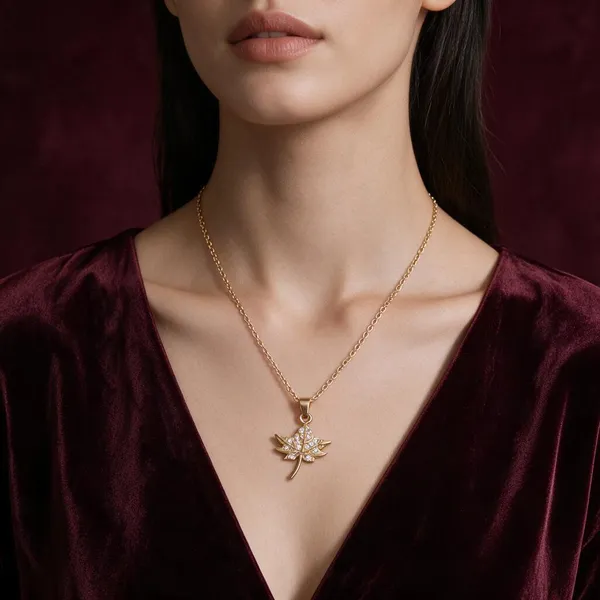 Gold_Stainless_Steel_Leaf_Pendant_Necklace_For_Women_Pack_Of_2