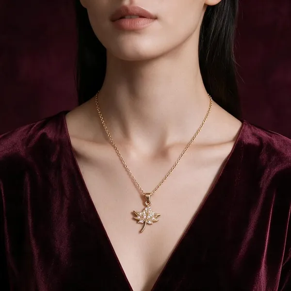 Gold_Stainless_Steel_Leaf_Pendant_Necklace_For_Women_Pack_Of_2