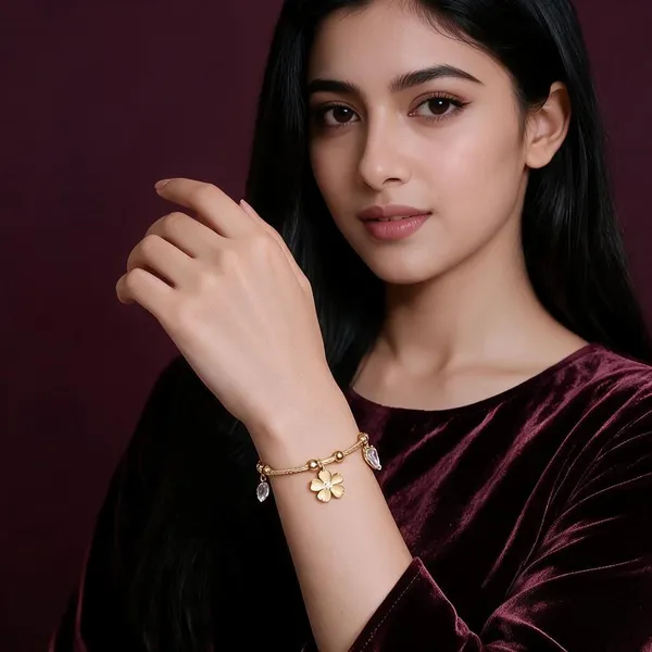 Gold_Stainless_Steel_Anti_Tarnish_Charm_Bracelet_For_Women