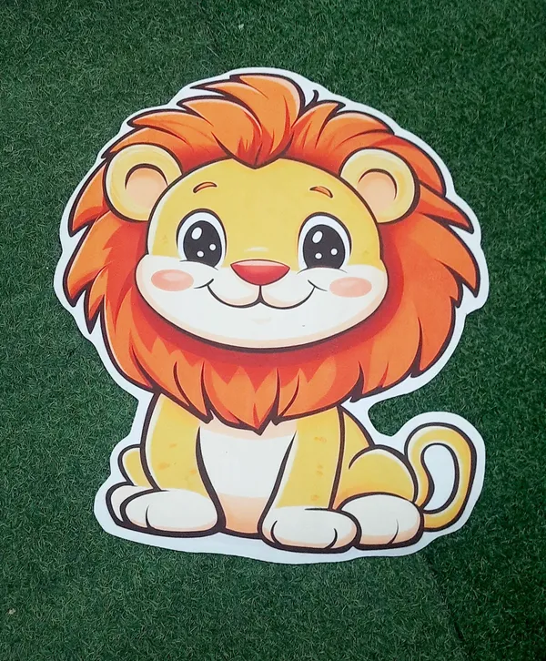 Rubber_Cartoon_Lion_Print_Decorative_Door_Mat