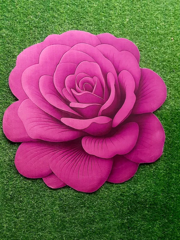 Rubber_Floral_Rose_Print_Pink_Door_Mat