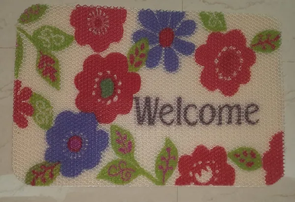 Pvc_Net_Printed_Floral_Welcome_Print_Door_Mat