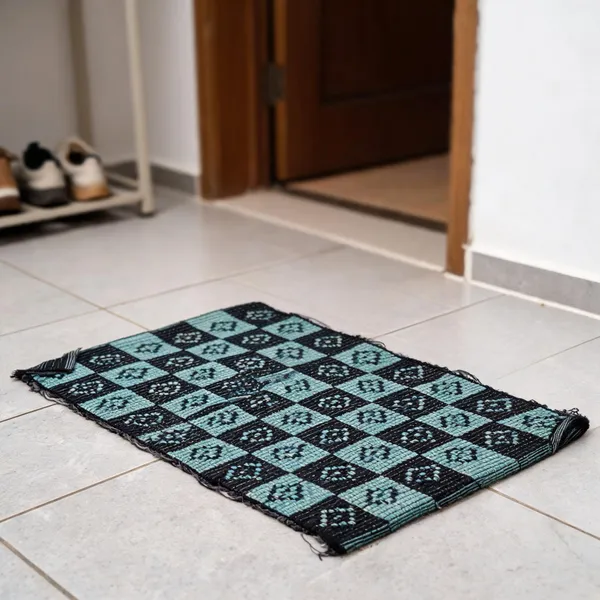 Cotton_Woven_Geometric_Checkerboard_Floor_Mat_Pack_Of_2