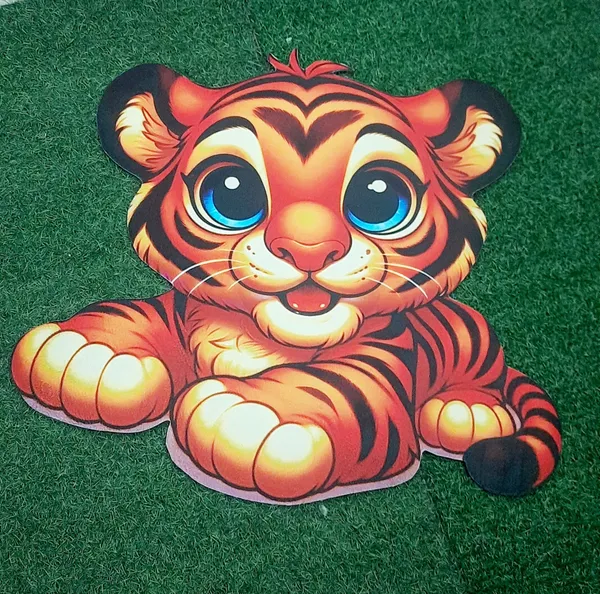 Rubber_Animal_Tiger_Print_Multicolor_Floor_Mat