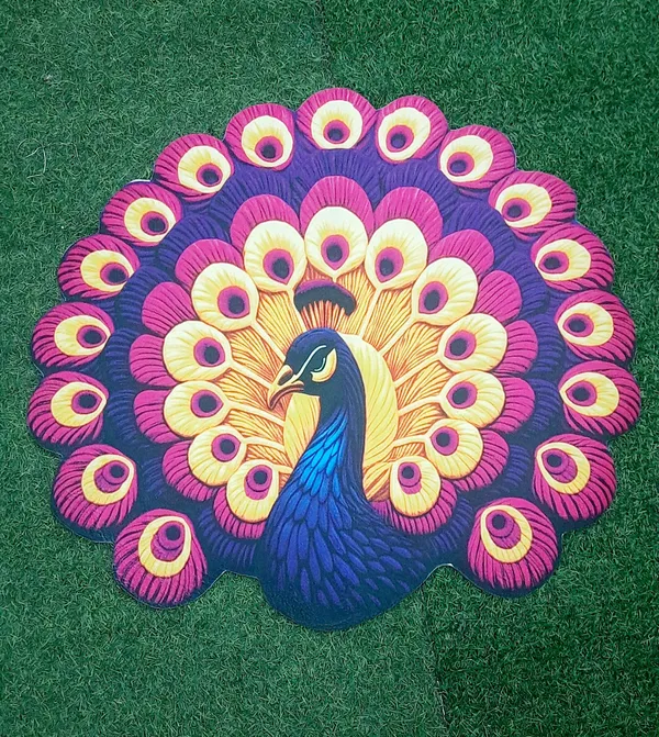 Rubber_Decorative_Peacock_Print_Door_Mat