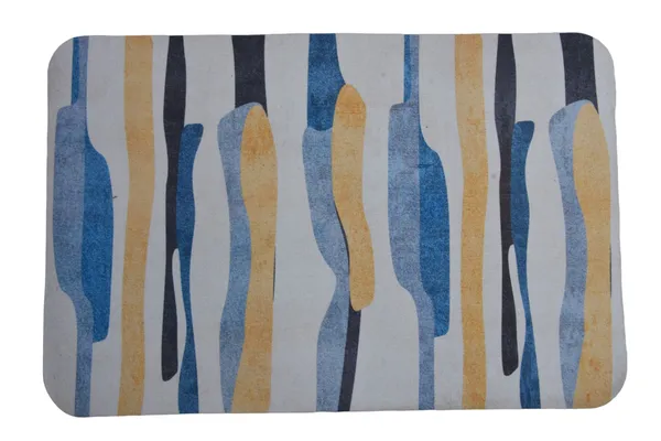 Rubber_Abstract_Striped_Blue_Mustard_Floor_Mat
