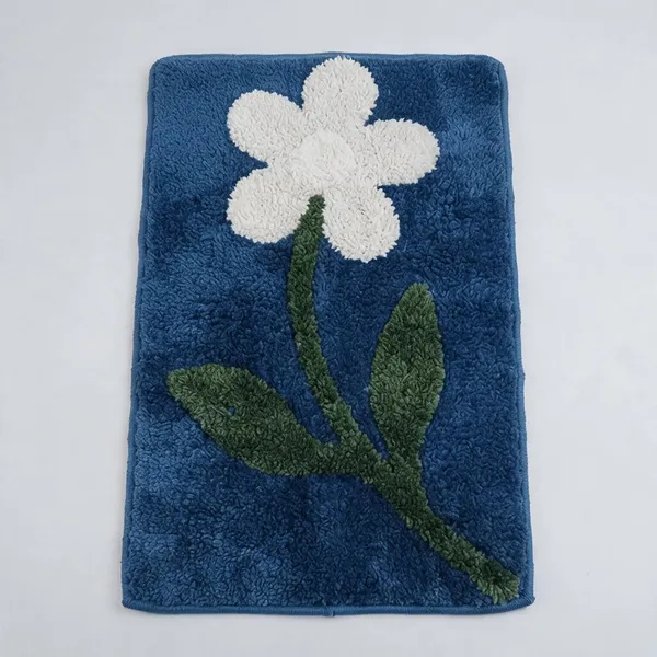 Floral_Pattern_Rectangular_Bath_Mat_Set