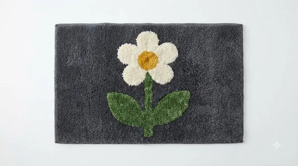Floral_Pattern_Rectangular_Bath_Mat_Set