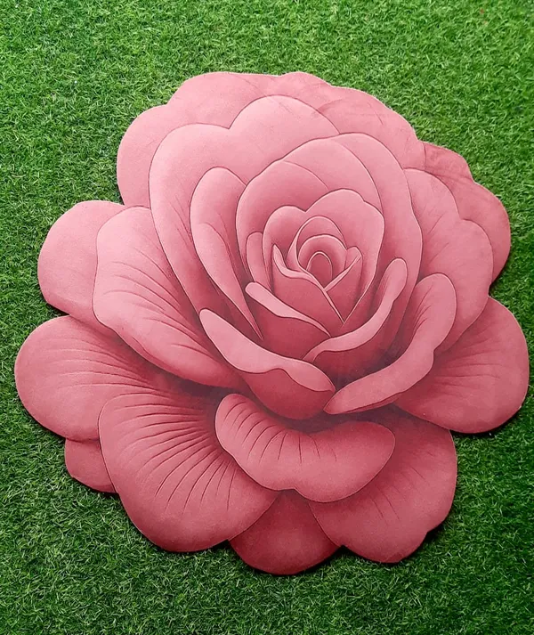 Rubber_Floral_Pink_Rose_Print_Decorative_Door_Mat