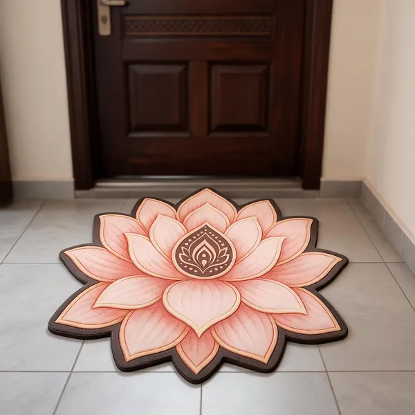 Rubber_Lotus_Floral_Print_Decorative_Door_Mat