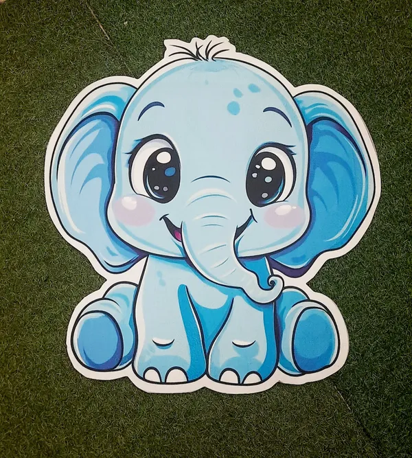 Rubber_Cartoon_Elephant_Print_Decorative_Door_Mat