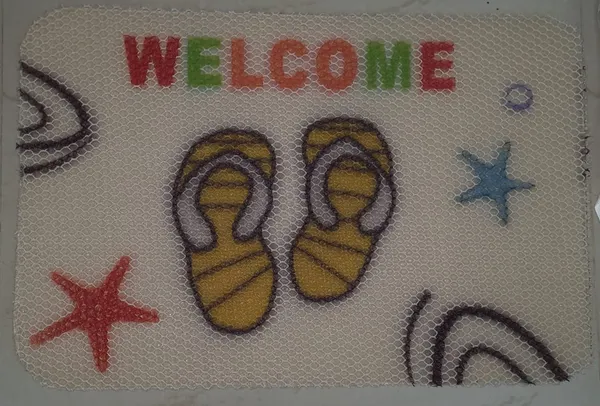 Pvc_Mesh_Welcome_Flip_Flop_Print_Multicolor_Door_Mat