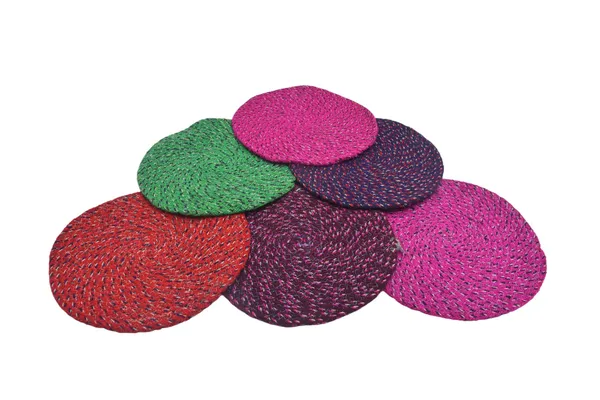 Woven_Multicolour_Round_Table_Mats_Set