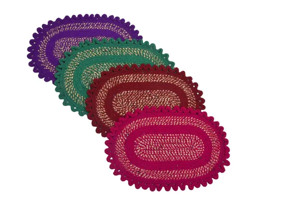 Purple_Crochet_Oval_Pattern_Table_Mat