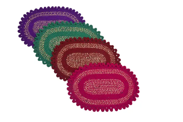 Purple_Crochet_Oval_Pattern_Table_Mat