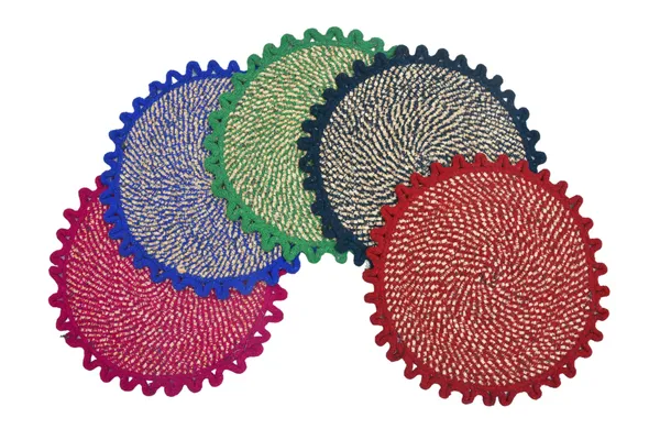 Woven_Multicolour_Round_Coasters_Set