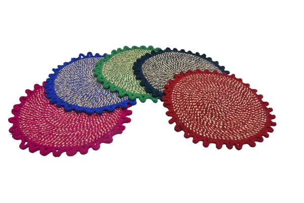 Woven_Multicolour_Round_Coasters_Set