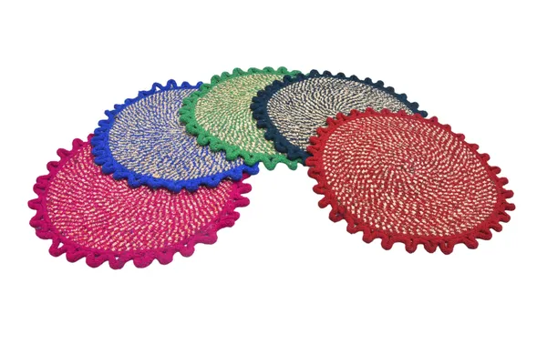 Woven_Multicolour_Round_Coasters_Set