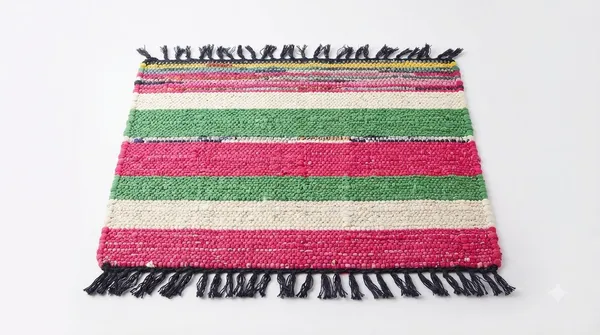 Woven_Multicolour_Striped_Floor_Rug