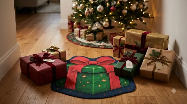 Rubber_Christmas_Green_Gift_Box_Print_Decorative_Door_Mat_Pack_Of_2