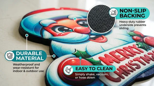 Rubber_Christmas_Santa_Merry_Christmas_Print_Decorative_Door_Mat_Pack_Of_2