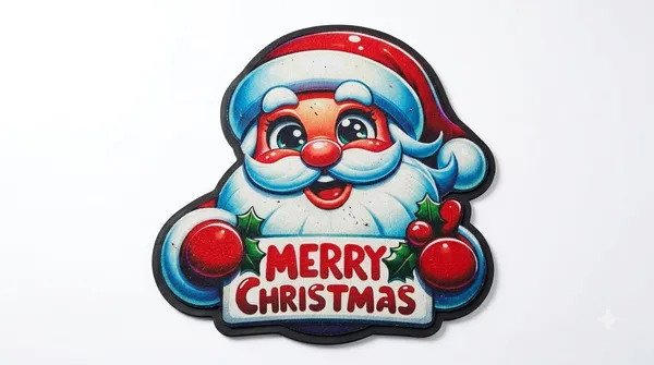 Rubber_Christmas_Santa_Merry_Christmas_Print_Decorative_Door_Mat_Pack_Of_2