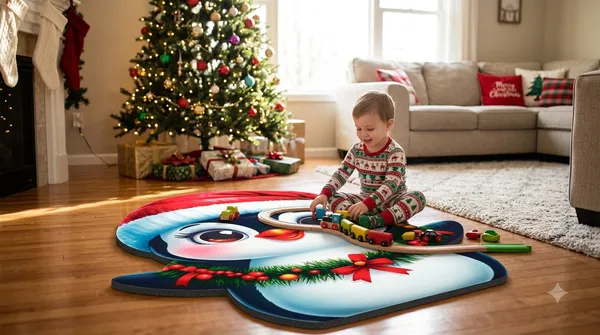 Rubber_Christmas_Santa_Merry_Christmas_Print_Decorative_Door_Mat_Pack_Of_2