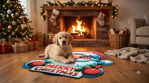 Rubber_Christmas_Santa_Merry_Christmas_Print_Decorative_Door_Mat_Pack_Of_2