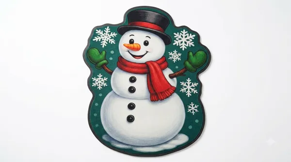 Rubber_Christmas_Snowman_Print_Decorative_Door_Mat_Pack_Of_2
