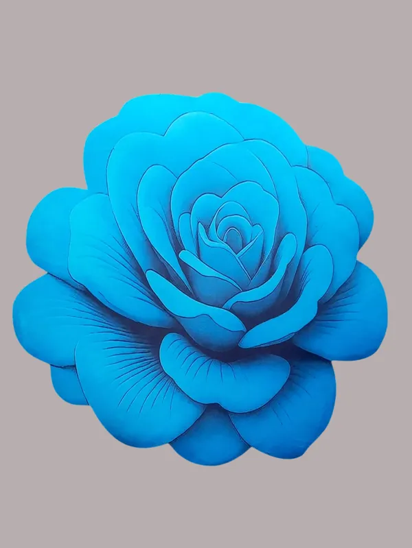Rubber_Floral_Blue_Rose_Print_Decorative_Door_Mat