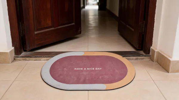 Rubber_Abstract_Print_Oval_Welcome_Door_Mat