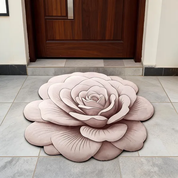 Rubber_Floral_Rose_Sculpted_Blush_Pink_Door_Mat