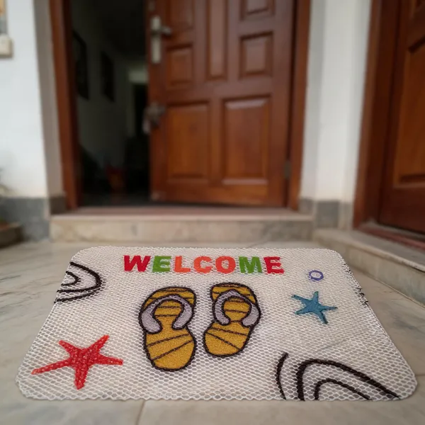 Pvc_Mesh_Welcome_Flip_Flop_Print_Multicolor_Door_Mat