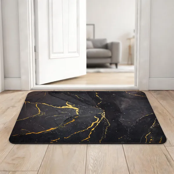 Rubber_Marble_Print_Black_Golden_Floor_Mat