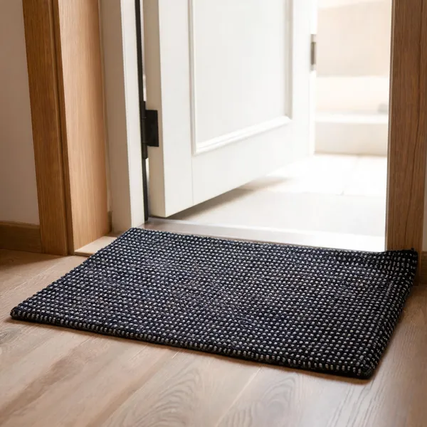 Cotton_Textile_Checkered_Black_Grey_Door_Mat_Pack_Of_2