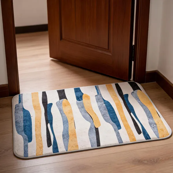 Rubber_Abstract_Striped_Blue_Mustard_Floor_Mat