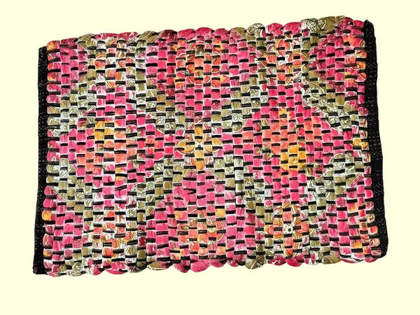 Pp_Fabric_Braided_Multicolor_Pattern_Floor_Mat_Pack_Of_2