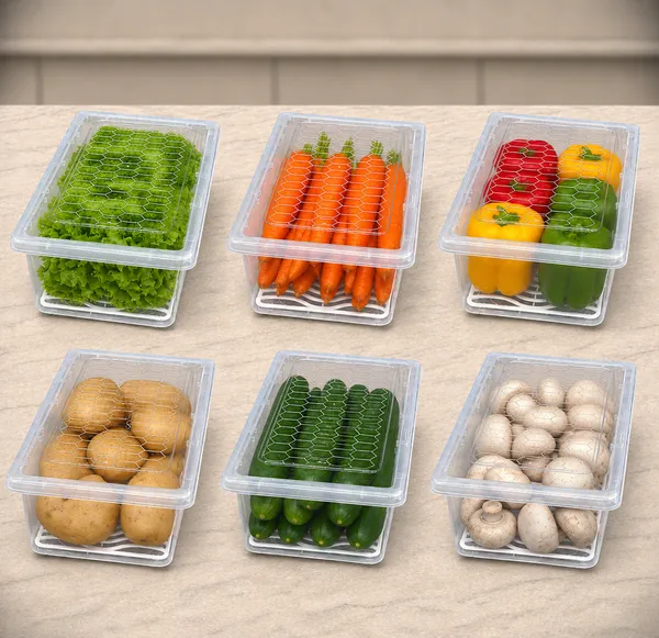 Clear_Plastic_Refrigerator_Vegetable_Storage_Container_Pack_Of__6