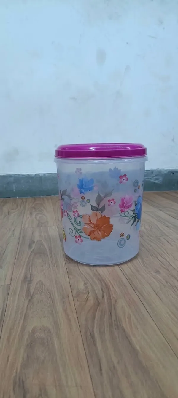 Round_Container_Transparent_Flower_Printed_15_Ltr_X_3_Pcs_Pack_Of__3