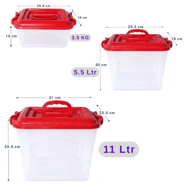 Square_Lock_&_Lock_Container_Transparent_Plain_3.5_Ltr,_5.5_Ltr,_11_Ltr_Pack_Of__3